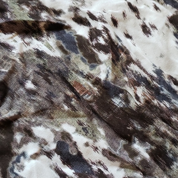 COPY - Printed V Neck Dress with Pockets - Picture 3 of 4